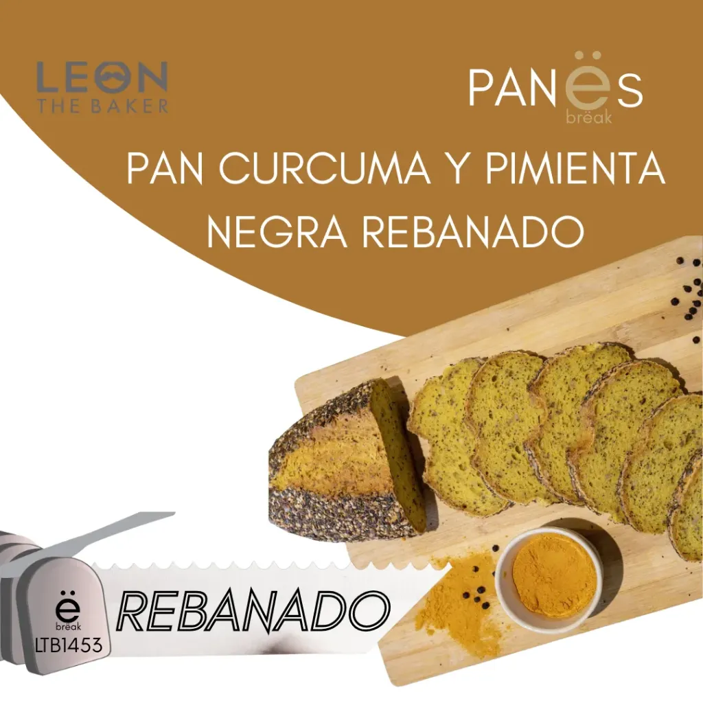 [LTB1453] LTB · PAN CURCUMA Y PIMIENTA NEGRA REBANADO