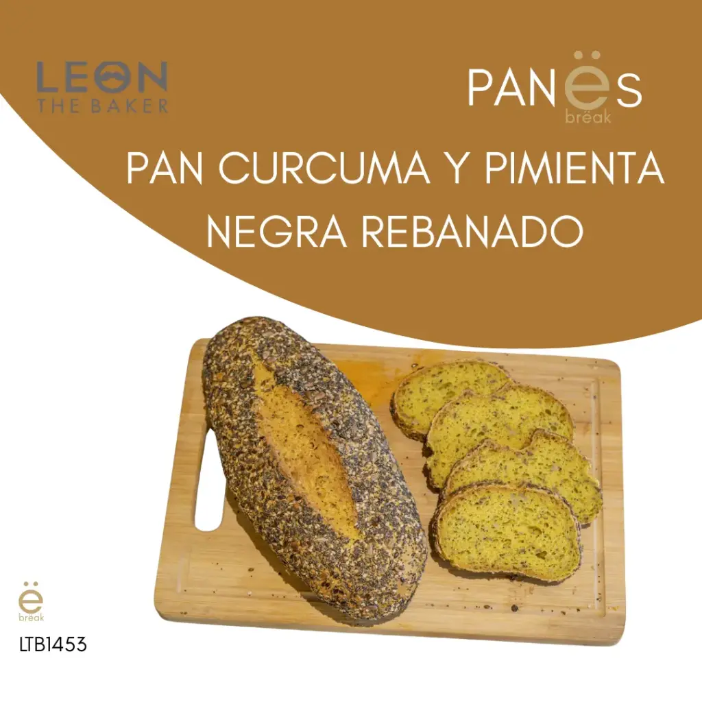 [LTB1453] LTB · PAN CURCUMA Y PIMIENTA NEGRA REBANADO
